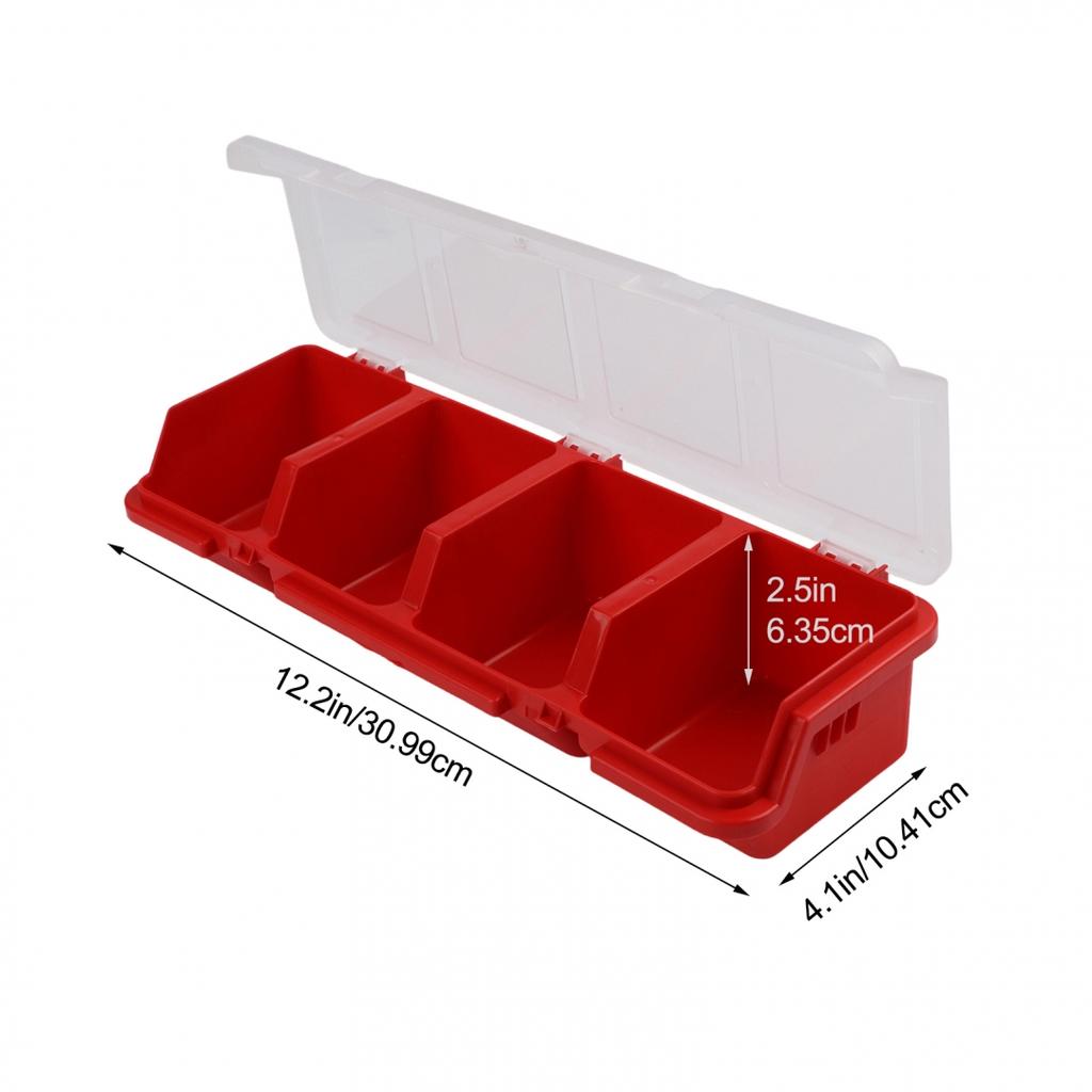 Practical Organizer Box for Screws and Small Parts with Dust Protection