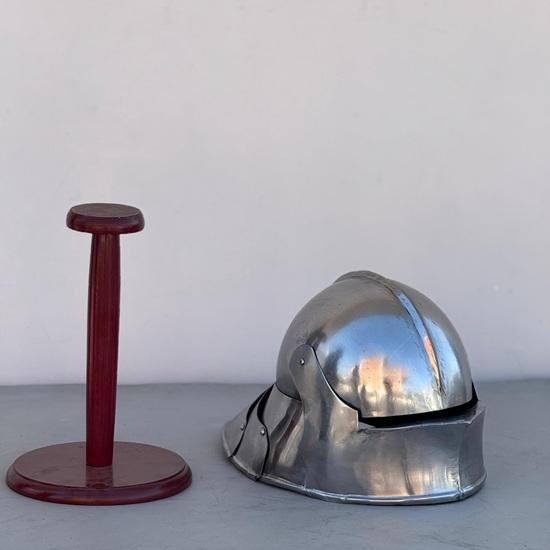Medieval Knight Steel German Sallet Helmet With Long Tail Larp Knight Costume Cosplay Roleplay