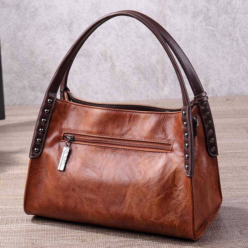 New Chinese Style Women's Bag European and American Retro Embossed Hand-painted Portable Messenger Vegetable Blue Bag