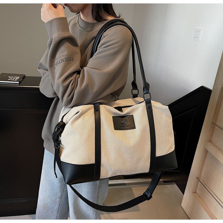 Large capacity portable short-distance travel bag women's light going out luggage bag crossbody travel going out fitness sports new