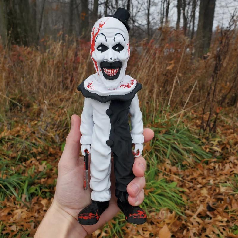 Terrifier Statue Halloween Art The Clown Horror Figure Scary Sculpture Killer