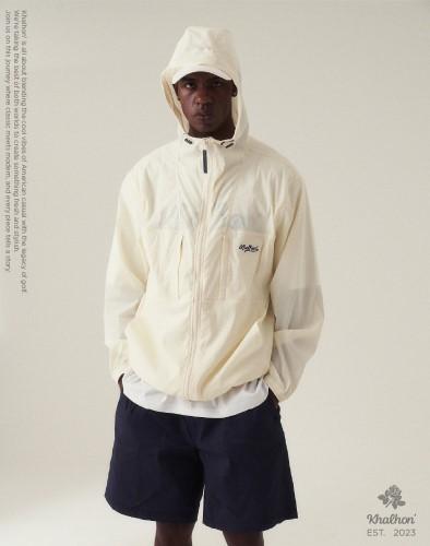 Khalhon Nylon Windbreaker (Cream)