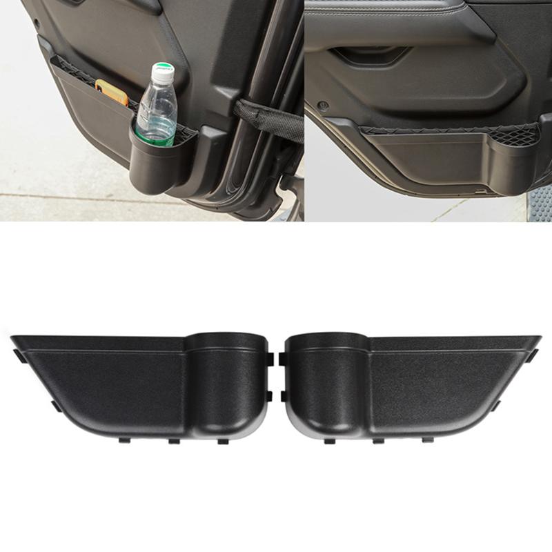 2pcs Front Back Door Storage Pockets For 2011-2017 Jk 2/4 Door Interior Storage Expansion Accessories Door Side Box