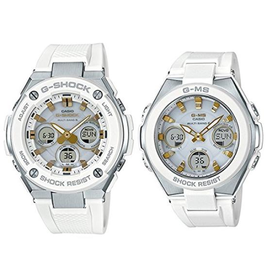 Casio X Adult Pair No Battery Replacement Solar Set of 7 G-Shock Baby-G Watches, Required! Radio-Controlled Powered, High-Performance Analog-Digital,