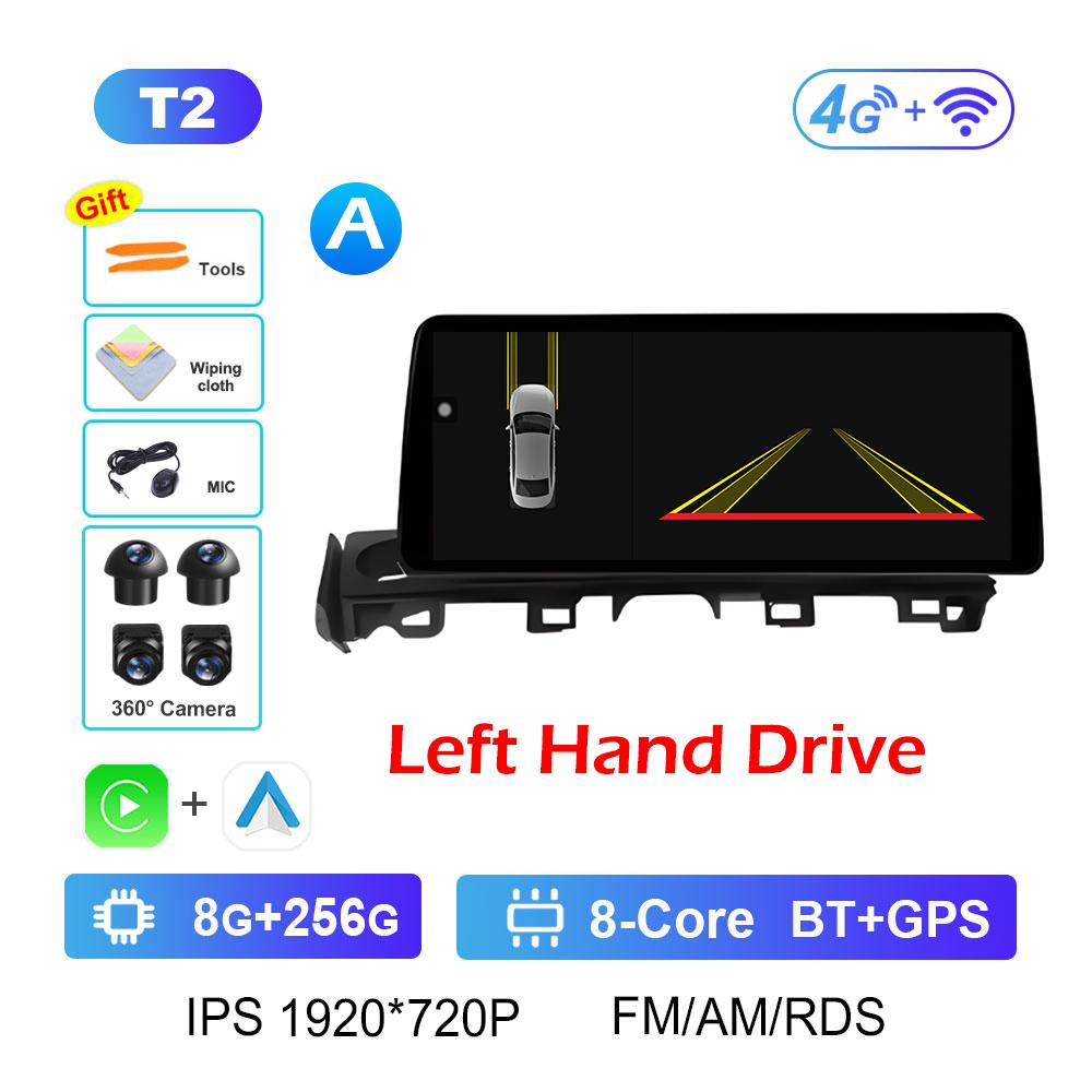 For Mazda ATENZA 2017 2018 - 2019 Wireless Carplay Android Intelligent System Bluetooth 12.3 Inch Touch Screen Accessories WIFI