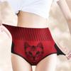 4 Pack Women's Tummy Control Cat Print Underwears
