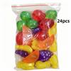 Durable Reusable Plastic Ice Cubes 8/24PCS Assorted Shapes Long Lasting Cooling for Summer Drinks Holiday Party Gift