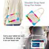 For Samsung Galaxy Tab S7/ Tab S8/ Tab S7 FE/ Tab S7+/ Tab S8+ Built-In Apple Pencil Groove Shoulder Strap Design 360° Rotating Grip Shockproof Case