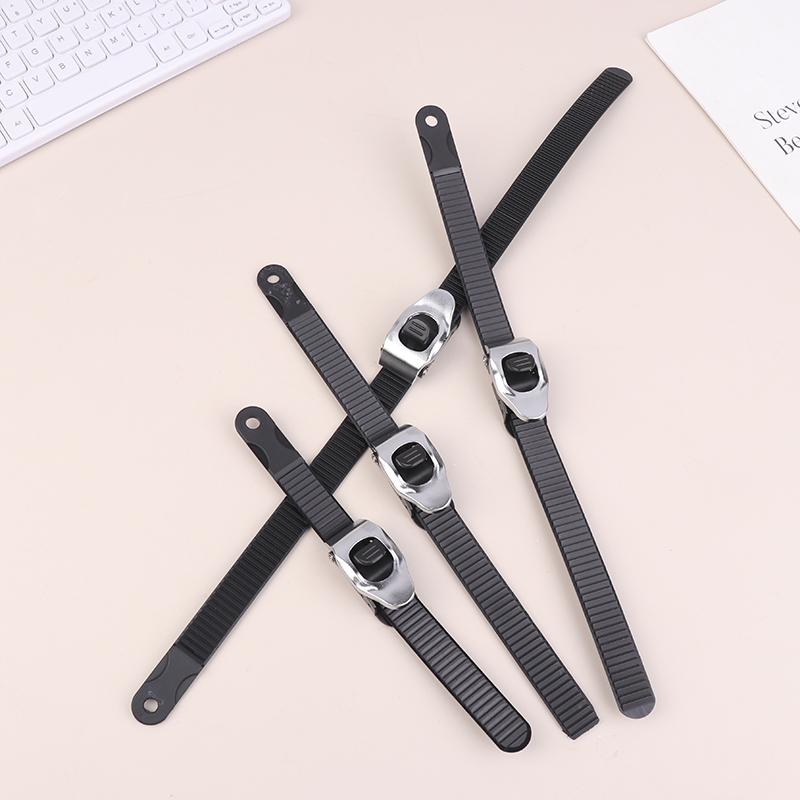 Adjustable Ski Strap Binding Attachment For Multiple Occasions With Ratchet Tongue Ladder To Secure Shoelaces For Roller Skating