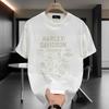 Trendy Brand Short-Sleeved Pure Cotton Men'S Printed T-Shirt Trendy Men'S And Women'S Versatile Round Neck T-Shirt Men'S