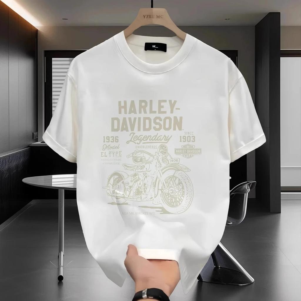 Trendy Brand Short-Sleeved Pure Cotton Men'S Printed T-Shirt Trendy Men'S And Women'S Versatile Round Neck T-Shirt Men'S