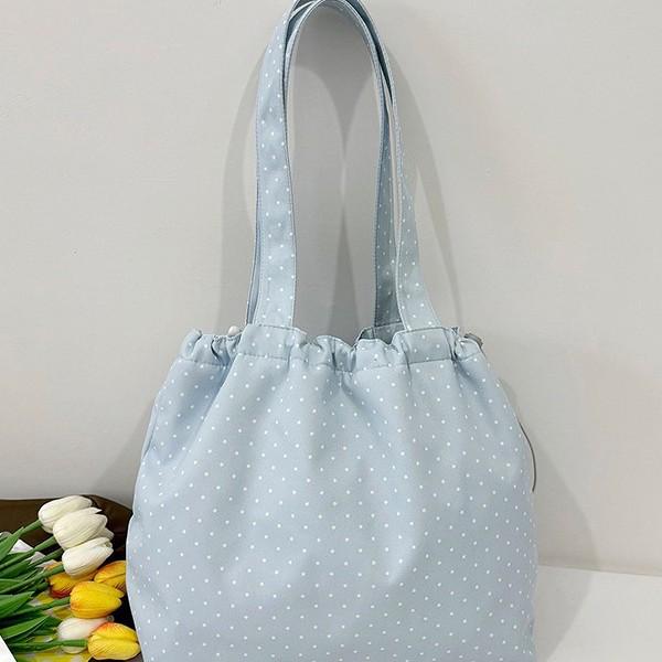 2026 Spring/Summer Korean-Style Polka Dot Girly Tote - Versatile Commute Shoulder Bag