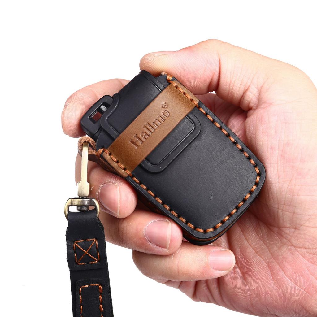 Crazy Horse Leather Key Cover Suitable for Toyota Key Cover TOYOTA North American Model Car Key Cover