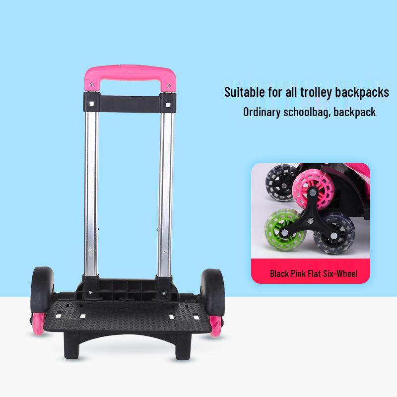 Folding Backpack Cart with Flashing Wheels for Kids – 3 or 6 Wheel Options