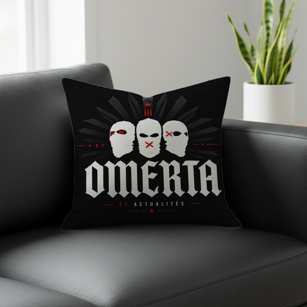 Brand Omerta Cushion Cover Natural Linen Pillowcase Set AllinOne Decor for Sofa Bedroom  Chair