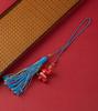 Jingchunlan High Content Cinnabar Red Sand Car Charm with Lucky Cat Guanyin Pixiu