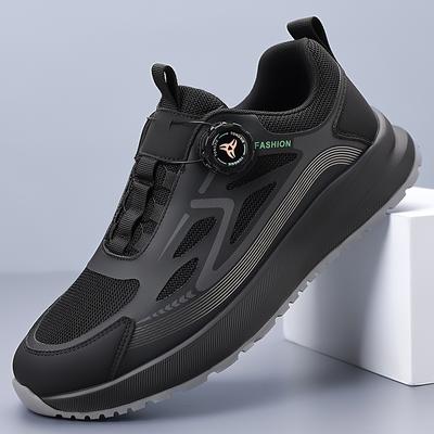 Mode Outdoor Heren Wandelschoenen Comfort Slijtvaste Schoenen Ademend Mesh Casual Sneakers Klimmen Flats Roterende Knop Schoenen