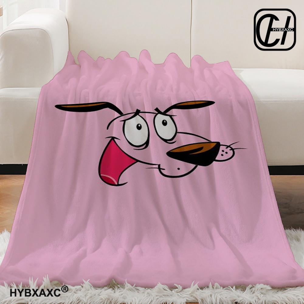 C-Courage The Cowardly Dog Printed Blanket Warm Soft and Comfortable Home Travel Blanket Sofa Bedding Cover Blanket Gift