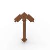 Non-Toxic Moc 10Pcs 18789 Utensil Pickaxe Pixelated Building Blocks Hoe Axe Kit Part Bricks Diy Assemble Particle Children Birthday Gifts
