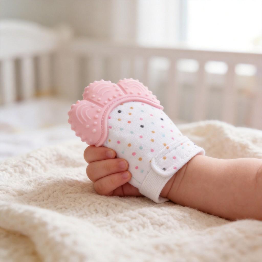 Silicone Baby Teether Toy With Sound And Soft Grip For Newborn Comfort