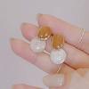 Simple high-end design niche temperament stud earrings women's light luxury fashion personalized earrings exquisite versatile sweet cool earrings