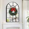 Christmas Wreaths For Front Door Fence Holiday Wreath Charming Christmas Decoration For Farmhouse Window Kitchen Fireplace Wall