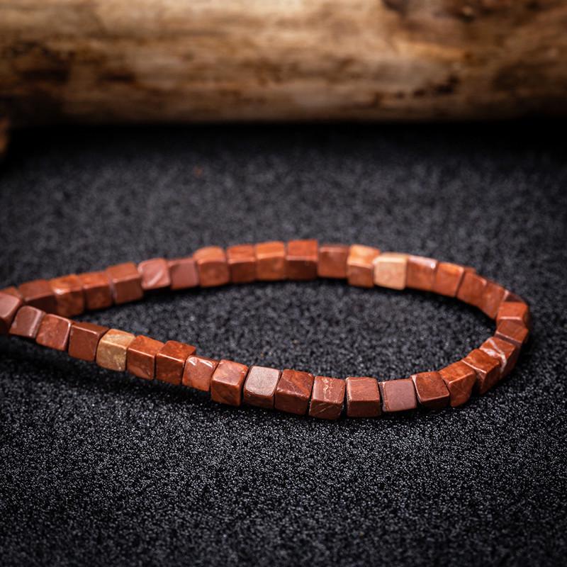 Cuentas de Cubo de Piedra Natural de 4 mm de Lapislázuli y Turquesa – Estilo Creativo