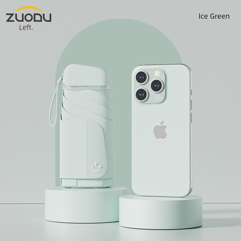 

Left Capital Mini Dual Purpose Ultra Light and Compact Portable Sunshade Ice-Green-cloth cover