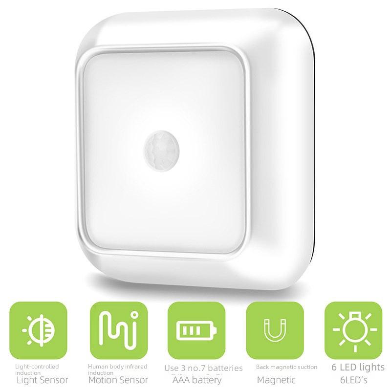 Smart Home Human Body Induction LED Night Light for Bedside Cabinet Wardrobe