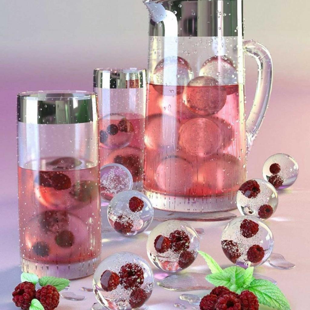 SILIKONFORM FÜR 6 EISKUGELN FÜR GETRÄNKE 3159