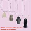 Heavy-Duty Transparent Garment Bags with Zipper Closure - Multi-Size Fully Enclosed Dustproof Covers for Wedding Dresses, Suits, Coats