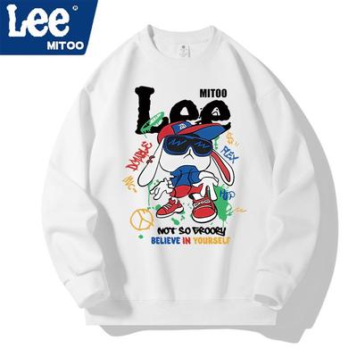 Lee & Mitoo Korean Style Men's Loose Fleece Sweatshirt - 2025 Autumn/Winter Collection