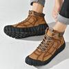 Men's Hip-top Genuine Leather Outdoor Hiking Shoes Casual Shoes