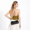 Stone-patterned Chain Crossbody Bag Fashionable Single-shoulder Underarm Baguette Bag