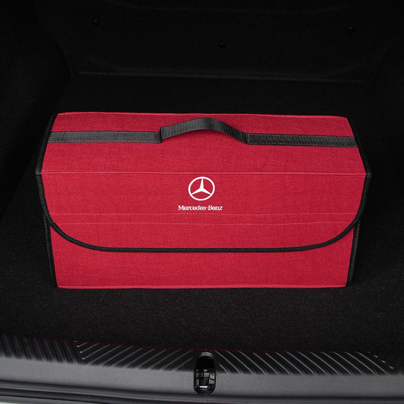 UJQJG1 2026 Hot Car Folding Storage Bag Travel Organizer Tool For Mercedes Benz AMG W203 W206 W220 W205 W211 W212 GLE GLS CLS GLC CLA G
