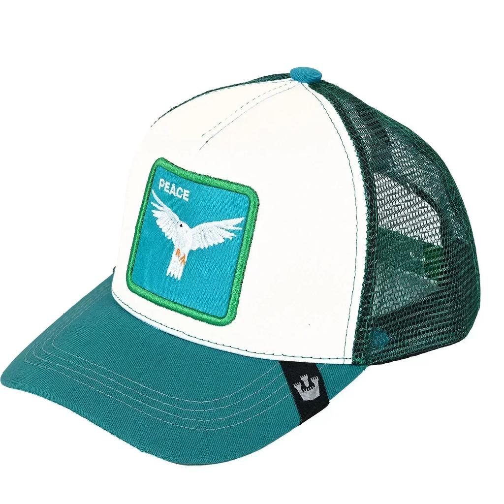 Șepci de baseball Bărbați, femei, șapcă snapback hip hop, cu animale de modă, broderie de vară, șapci de camioner din plasă respirabilă, îmbrăcăminte de stradă, os