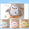 Cute Fluffy Penguin Plush Keychain Soft Pp Cotton Stuffed Animal