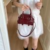 Luxury Boston Crossbody Bag Korean PU Leather Handbags Trendy Women's Underarm Bag  Gifts