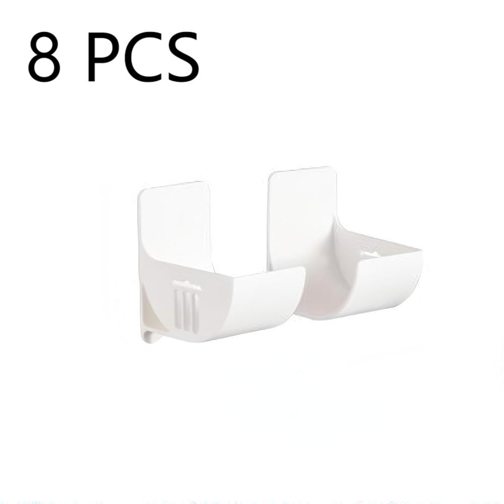 Wall Mounted Organizer No Hole Storage Tray Kitchen Shelf Cling Film Trash Bag Organizer Cabinet Refrigerator Side Storage Shelf