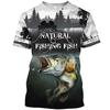 Summer Men's Fish 3D Printed Crew Neck Short Sleeve T-Shirt