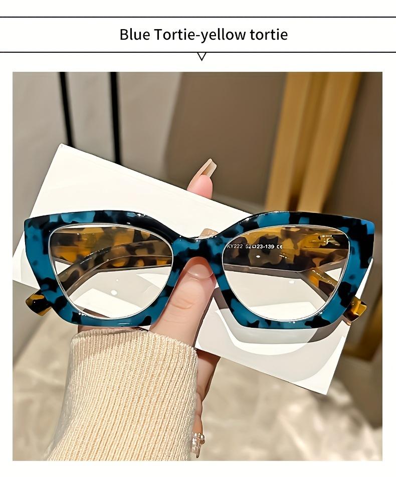 Vintage Cat Eye Reading Glasses For Women - Oversized Thickened Frame, Trendy Style, Clear Vision for Daily Use