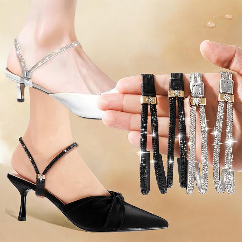 1~6Pairs Women Shoelaces High Heels Adjustable Shoe Belt Ankle Holding Loose Anti-skid Bundle Laces Tie Straps Band