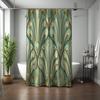 Vintage Art Deco Shower Curtain - Elegant Polyester, Vibrant Design, Designer Bathroom Decor