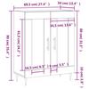 VidaXL Buffet White 69.5x34x90 Cm Engineered Wood 830180