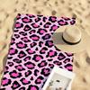 Pink Leopard Print Towel Quick Drying Beach Towels Are Suitable For Swimming Pools Camping Yoga And The Gym