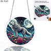 2D Flat - 1pc, 2D Flat Moonlight White Wolf Theme Design, 2D Flat Acrylic Sunlight Catcher Window Hanging Decoration, Suitable As Birthday Gifts for W