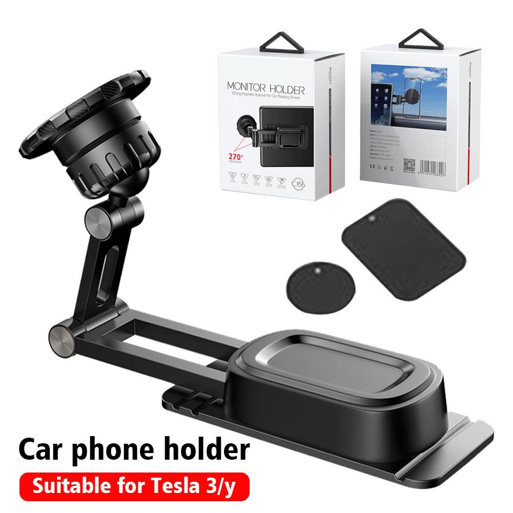 

Универсальный скрытый регулируемый зажим для кабеля, магнитный дизайн 3, крепление Y, масштабируемая модель телефона, экран H R2K8 Black-1pcs