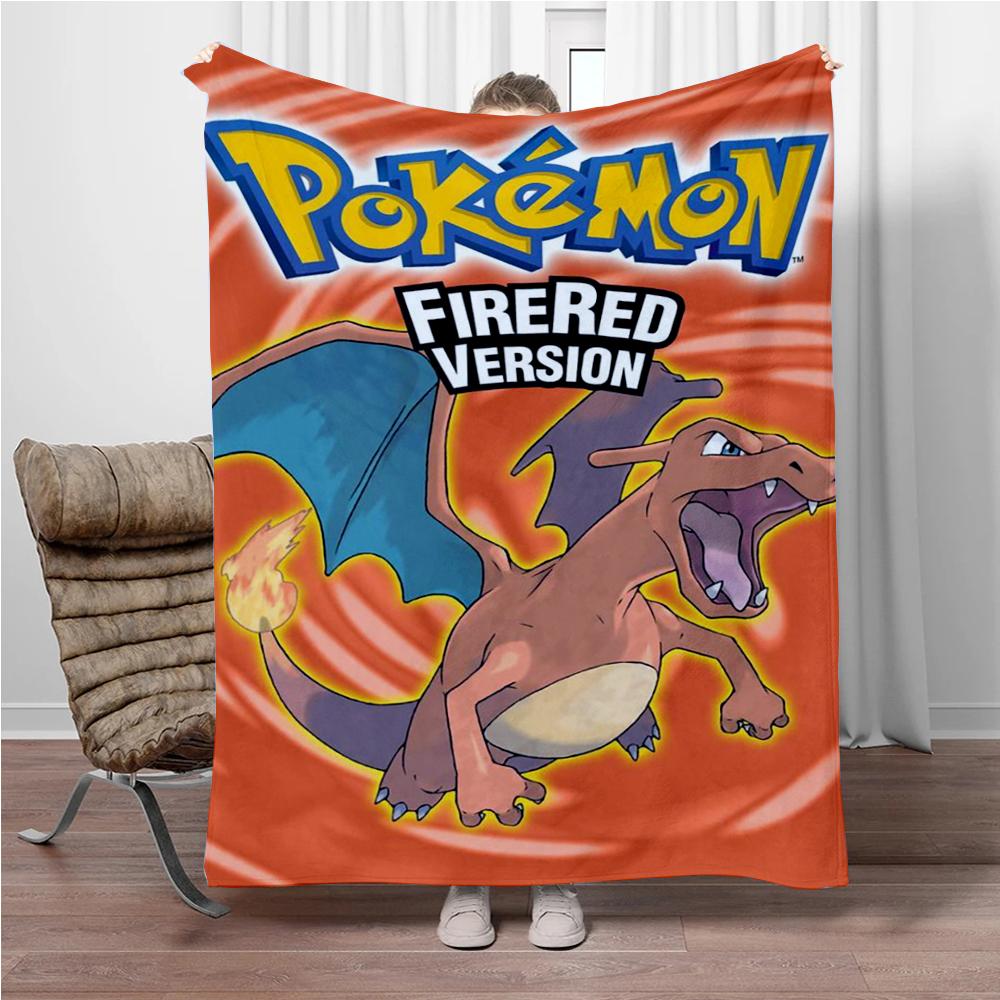 31 Style Pokemon Cartoon Cute Pikachu 3D Soft Flannel Blanket for Bed Bedroom Sofa Picnic,Throw Blankets for Kids Outdoors Gift