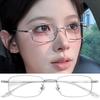 Retro Quadratische Metall Silber Brille Y2k Japanisch Harajuku Kleiner Kleiner Rahmen Schlichtes Gesicht Brillenrahmen Blaulichtfilternde Brillen Decora