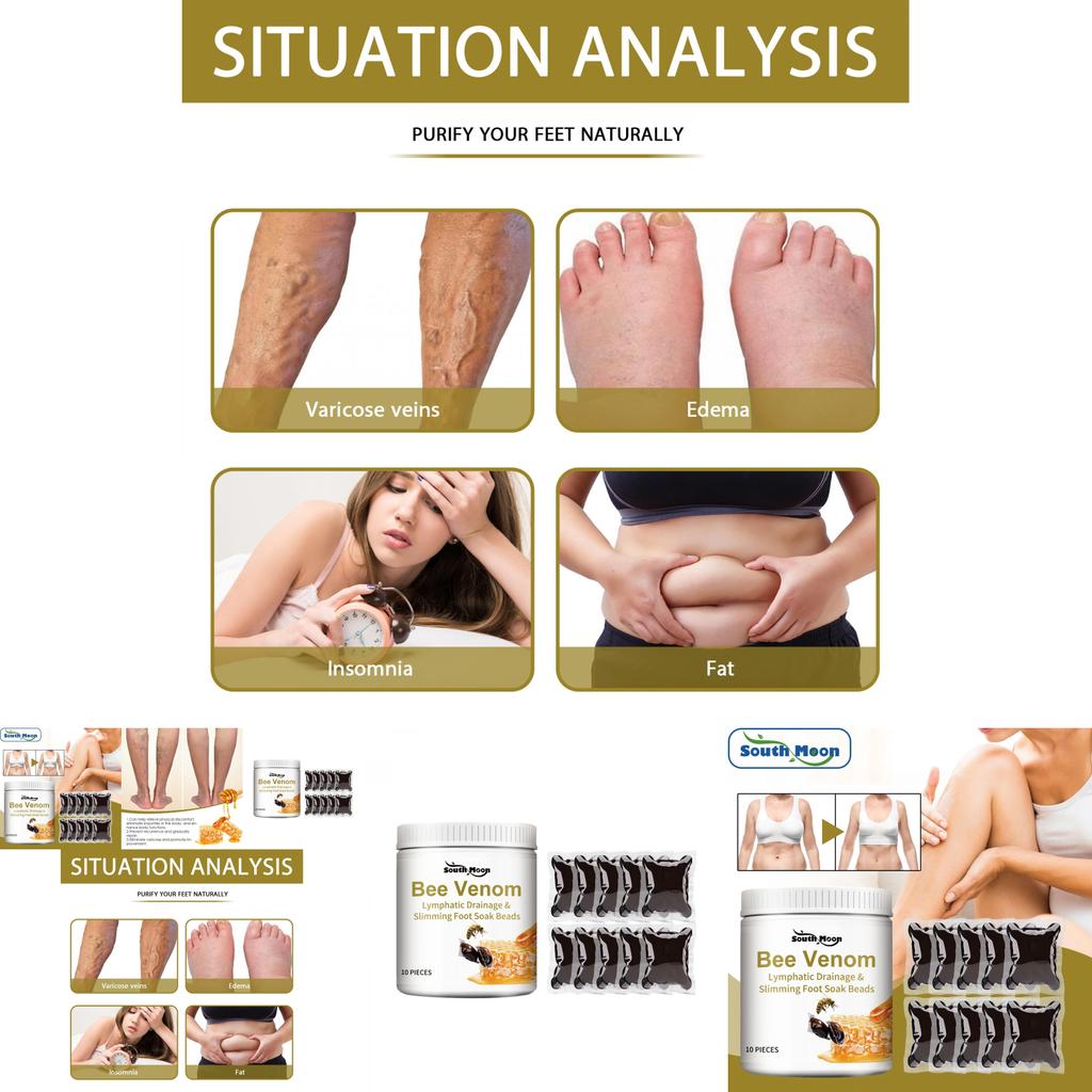 Honey Bee Venom Foot Soak Beads For Relaxing And Cleansing With Moisturizing Benefits